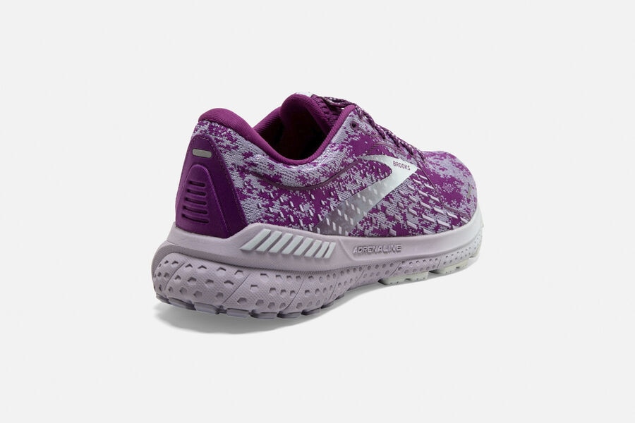 Adrenaline GTS 21 Road Brooks Running Shoes NZ Womens - Purple/Silver - OIYHXN-956